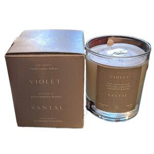 Oak Essentials Violet Santal Candle Size 7.5 oz NEW
